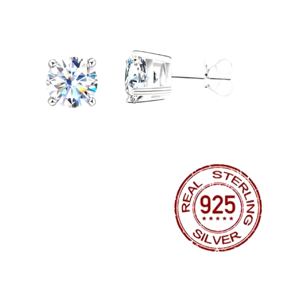 Unisex Round Stud Earrings
